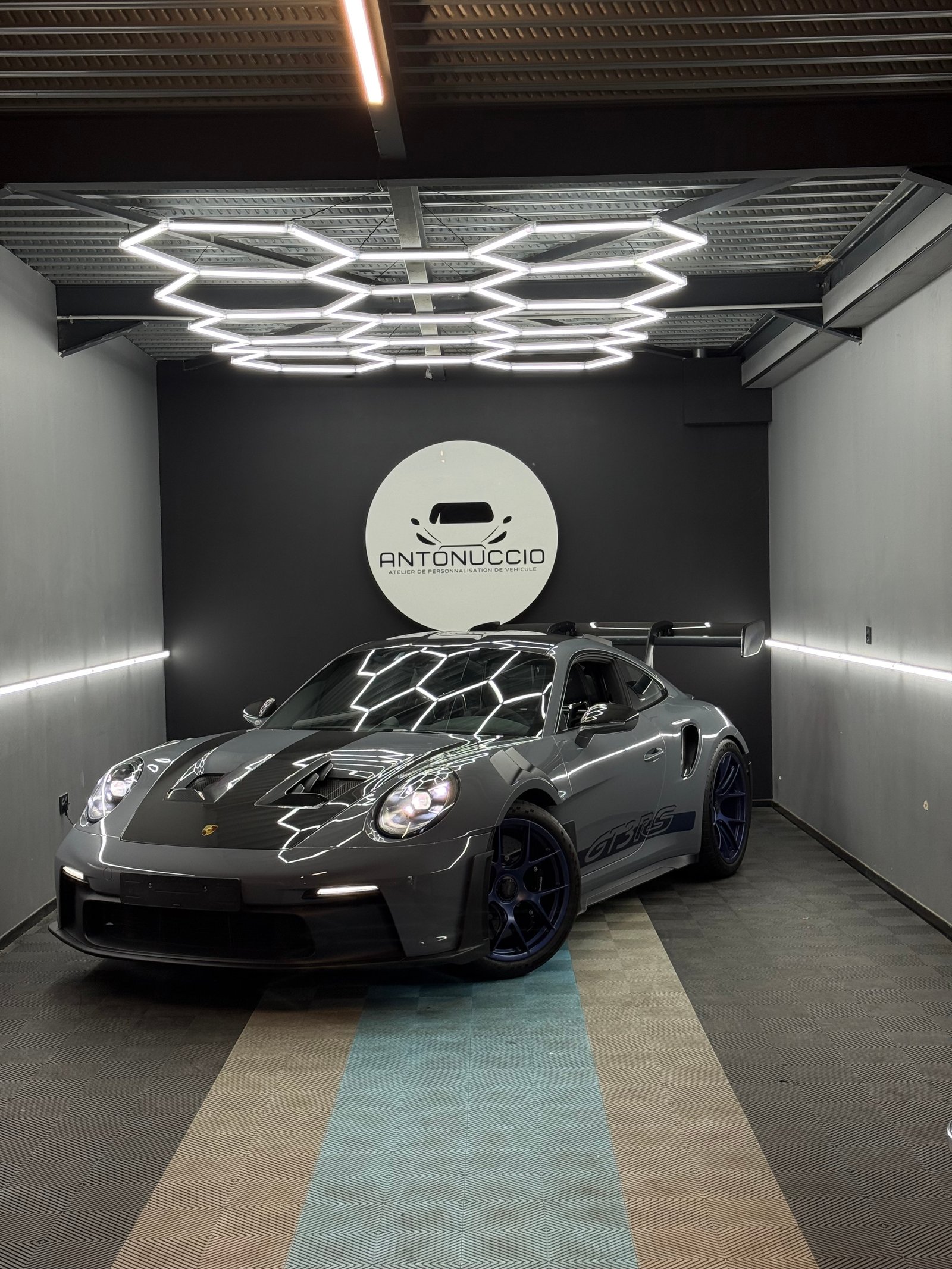 Porsche 911 GT3 RS grise covering PPF