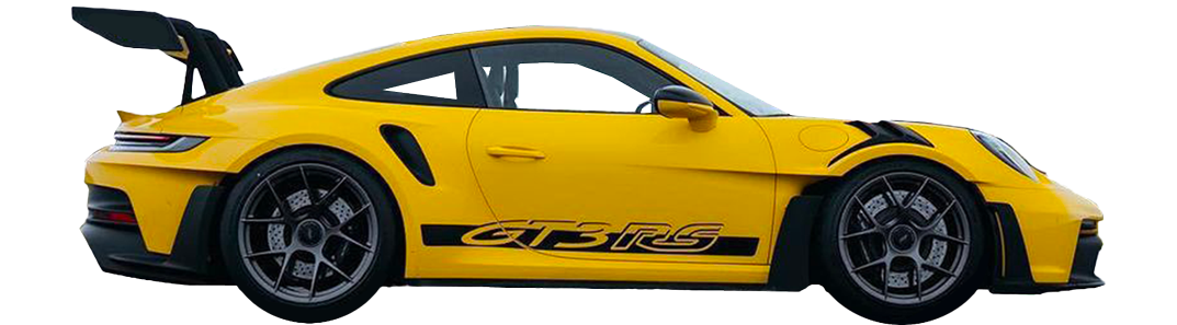 Porsche 992 GT3 RS covering jaune